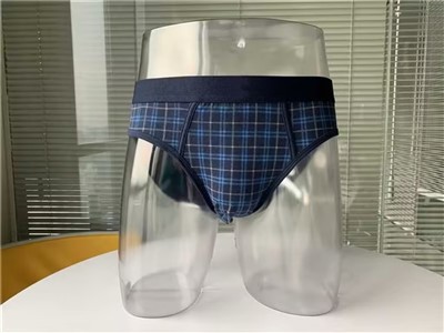 תחתון גברים מודפס עם לוגו מותאם אישית עם חגורת ג'קארד מכותנה