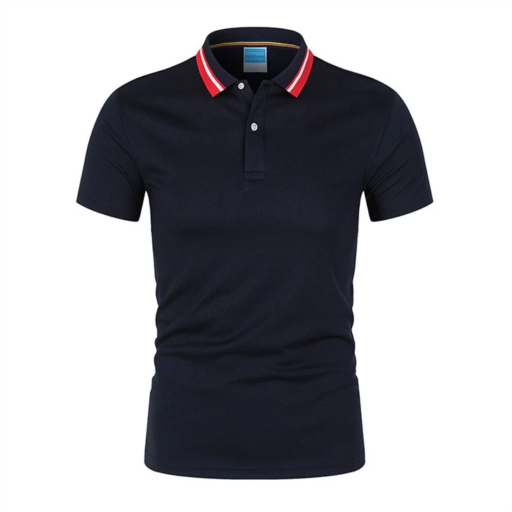 Tennis  Women Sport Polo T Shirt navy color