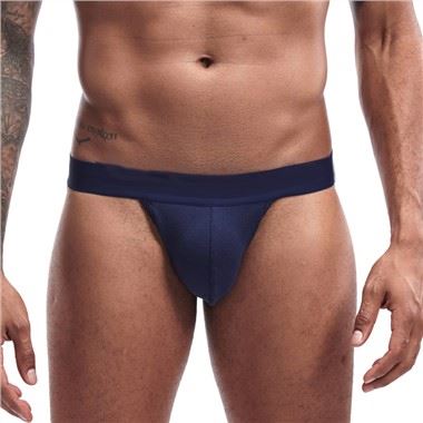 גברים מוצקים G-מחרוזת מותאם אישית כותנה Jockstraps